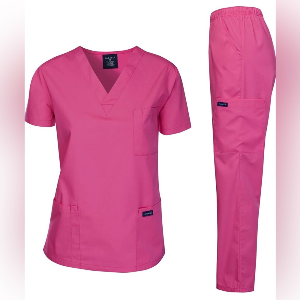 Dagacci Scrubs Medical Uniform Women and Man Scrubs Set Medical Scrubs Pants